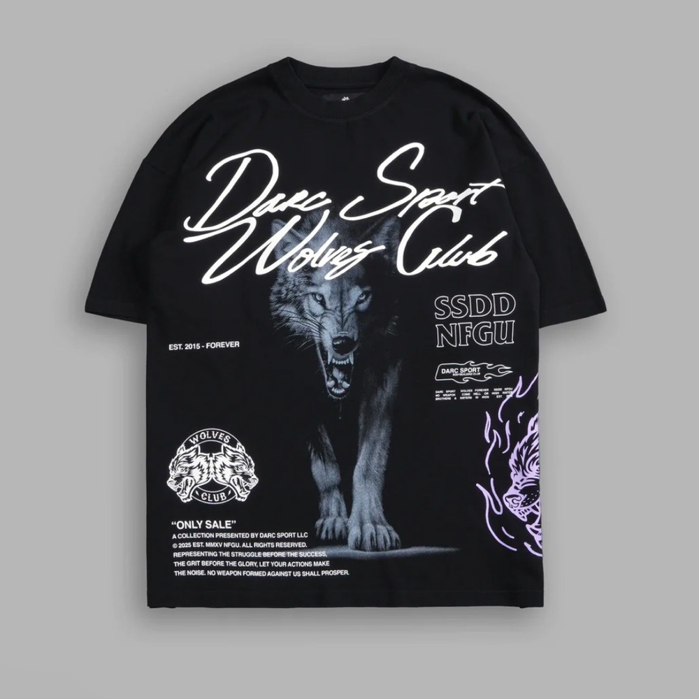 Darc Sport Black Graphic Men's T-Shirt black medium NWT